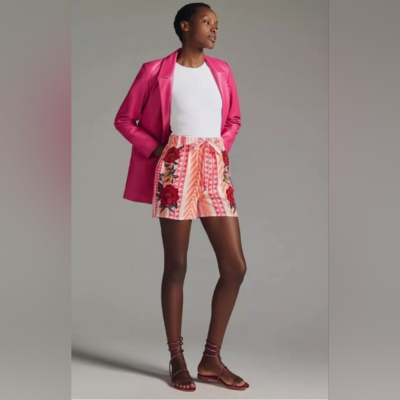 FARM Rio | Shorts | Nwt Farm Rio Embroidered Floral Shorts | Poshmark